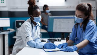 Webinars Masked Nurses