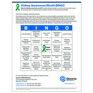 kidney-month-bingo