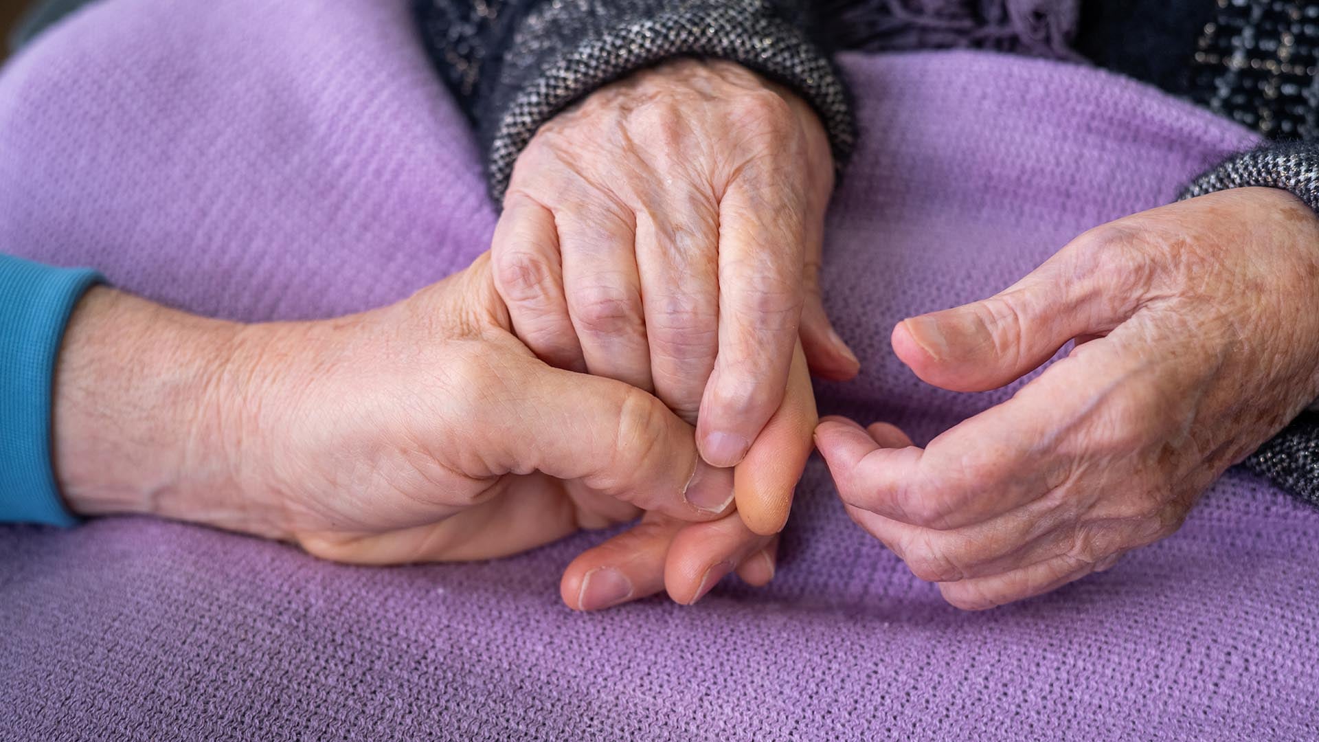 Senior's hands