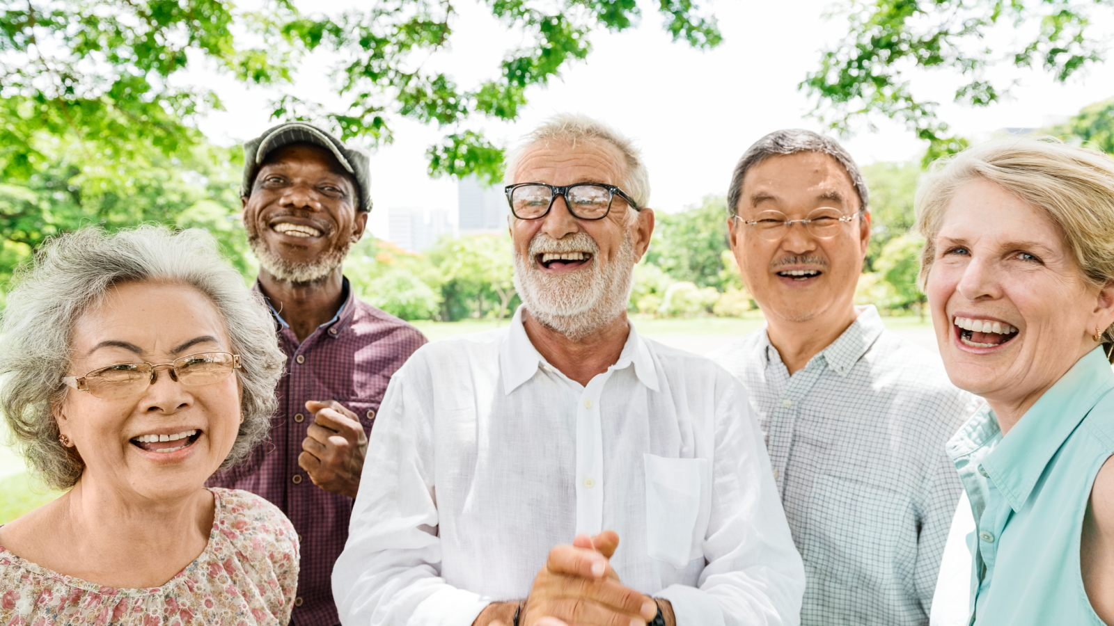 Group of happy seniors