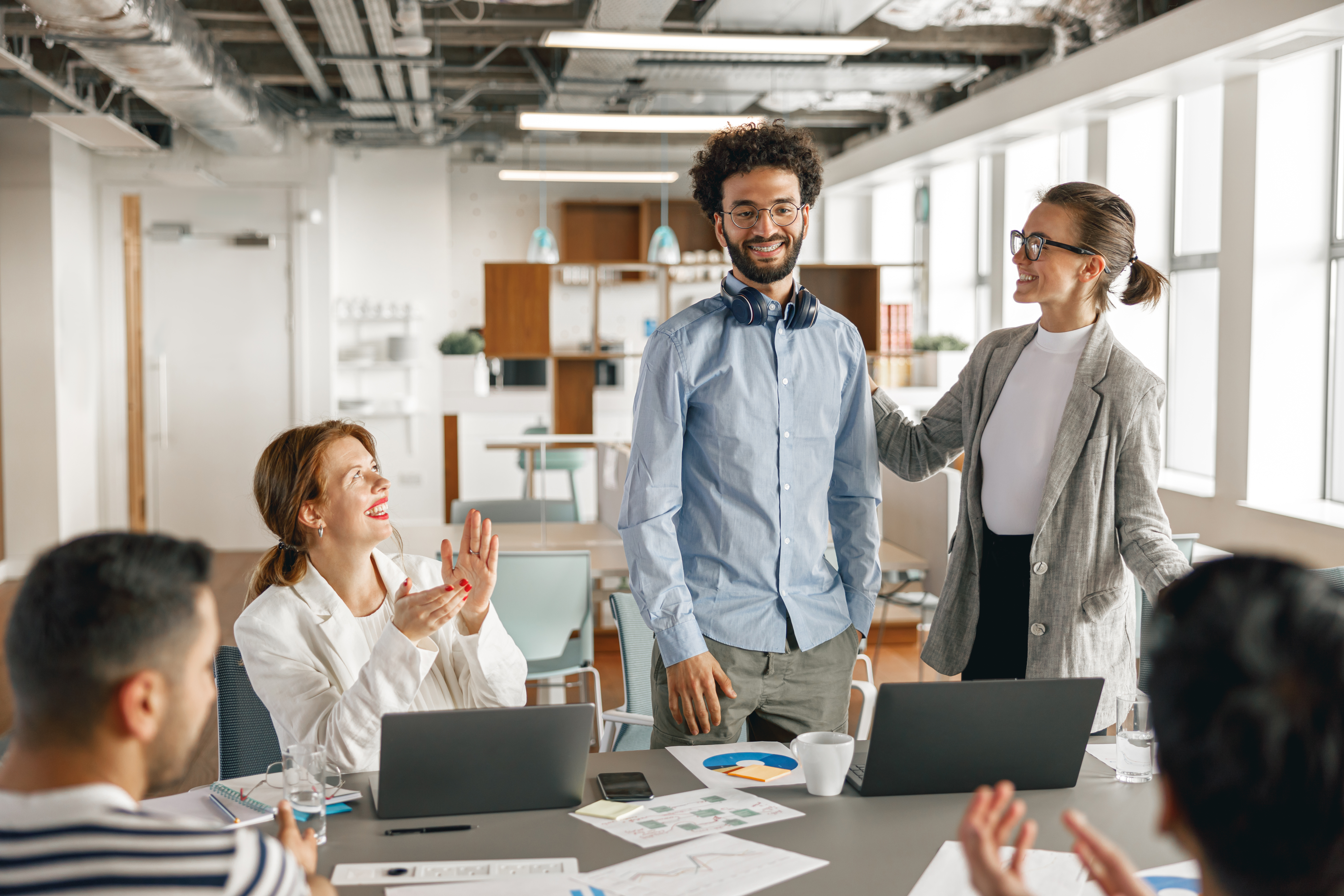 A group of employees